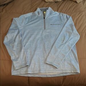 Vineyard Vines Performance Light Blue Quarter-Zip Pullover